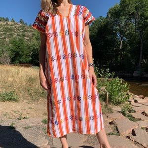 Mumartisans Handmade Cotton Huipil from Guerrero, Mexico, One Size